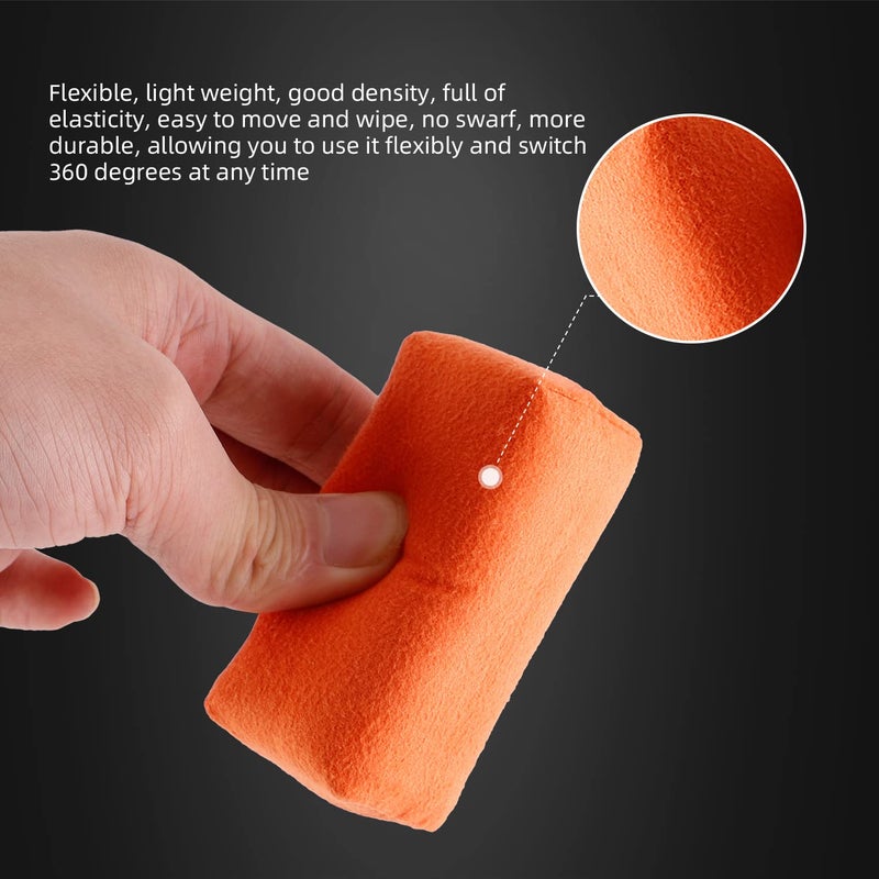 SPTA Microfiber Applicator Pad, Car Detailing Suede Sponge Applicator, 10Pcs Coating Sponge Pads for Cars, Ceramic Spray Coating, Applying Wax, Sealants & Other Conditioners - Image 3