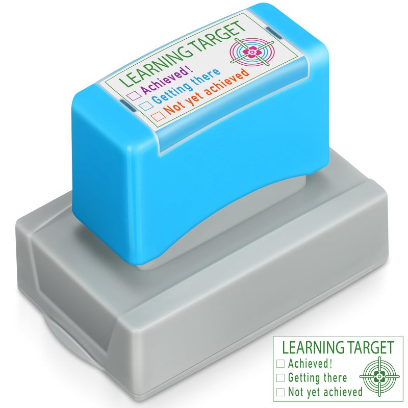 Saypacck Teacher Stamps Self Inking Teacher Grading Stamps Checkbox for ClassroomLearning Target
