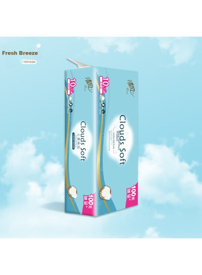 APP Qingfeng Coreless Toilet Paper, Thick Soft Skin-friendly 4-ply 70g*10 Rolls Embossed Tissue Paper - Image 3