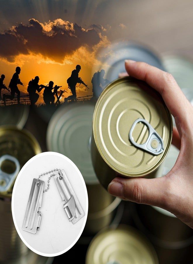 Gosknor 16pcs P51 Can Openers, Stainless Steel Military Can Opener with Chains Manual Camping Can Opener Portable Emergency Can Opener Practical Survival Can Opener for Outdoor Travel Camping - Image 5