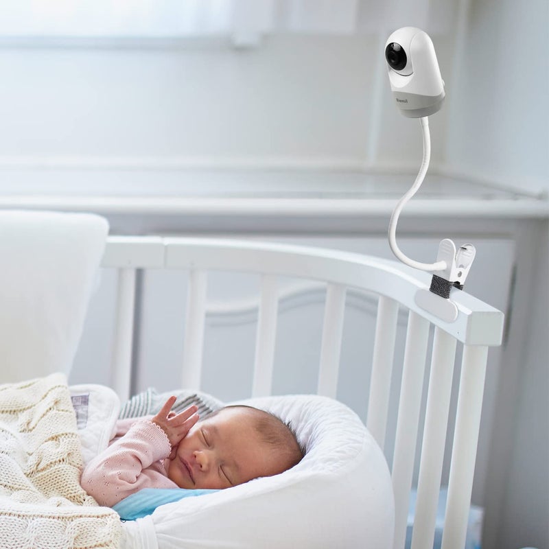 HOLACA Flexible Clip Mount for Hellobaby HB6550/HB65/HB66/HB248, Blemil Baby BL9052-2,JUAN2215 and VTimes302 Baby Monitor Camera Stand Bracket for Crib Without Tools or Wall Damage (Clip Mount) - Image 2