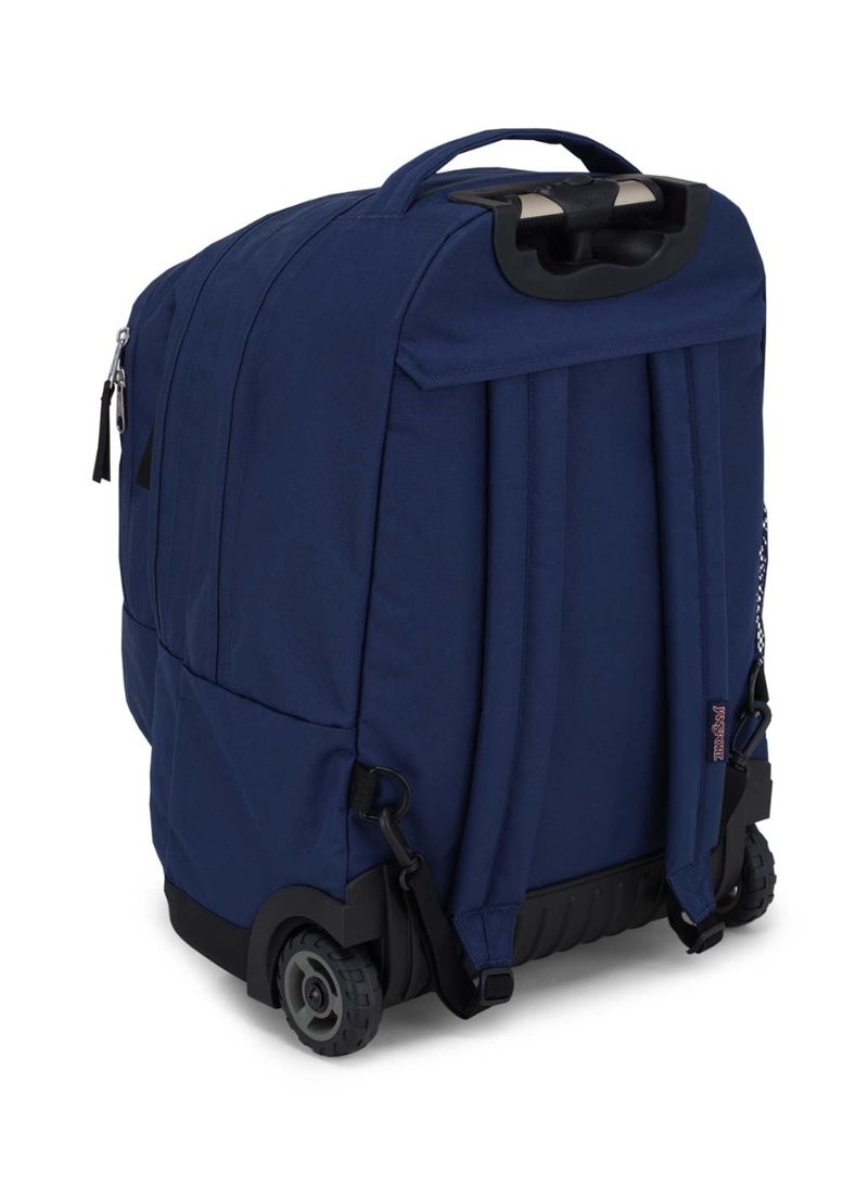 JANSPORT Driver 8 Trolley Backpack With Padded Shoulders, Water Bottle Pocket, 36L, 2.0kg,15Inch- Navy  - Image 5