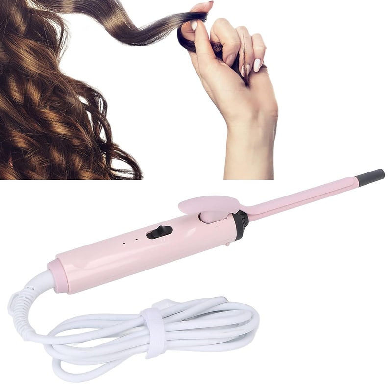 كلاراكو مكواة تجعيد الشعر، عصا تجعيد دقيقة للجذور الصغيرة، درجة حرارة ثابتة، مكواة تجعيد تدور 360 درجة، أسطوانة سيراميك مستطيلة رفيعة للغاية للشعر الطويل والقصير، 100-240 فولت، 9 مم (#3) - Image 2