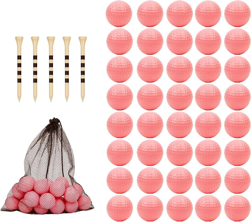 Bac-kitchen 40 Pack Foam Golf Practice Balls - Realistic Feel and Limited Flight Training Balls for Indoor or Outdoor - Image 1