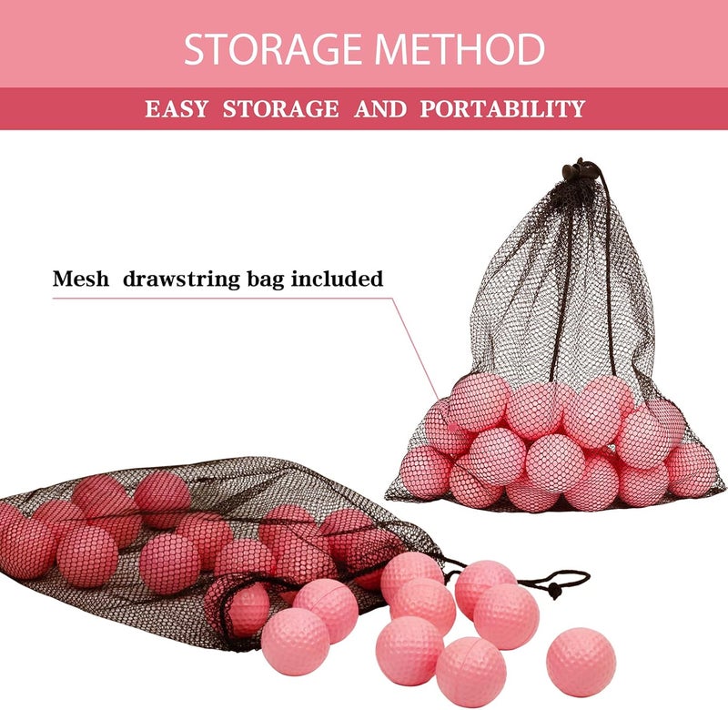 Bac-kitchen 40 Pack Foam Golf Practice Balls - Realistic Feel and Limited Flight Training Balls for Indoor or Outdoor - Image 4