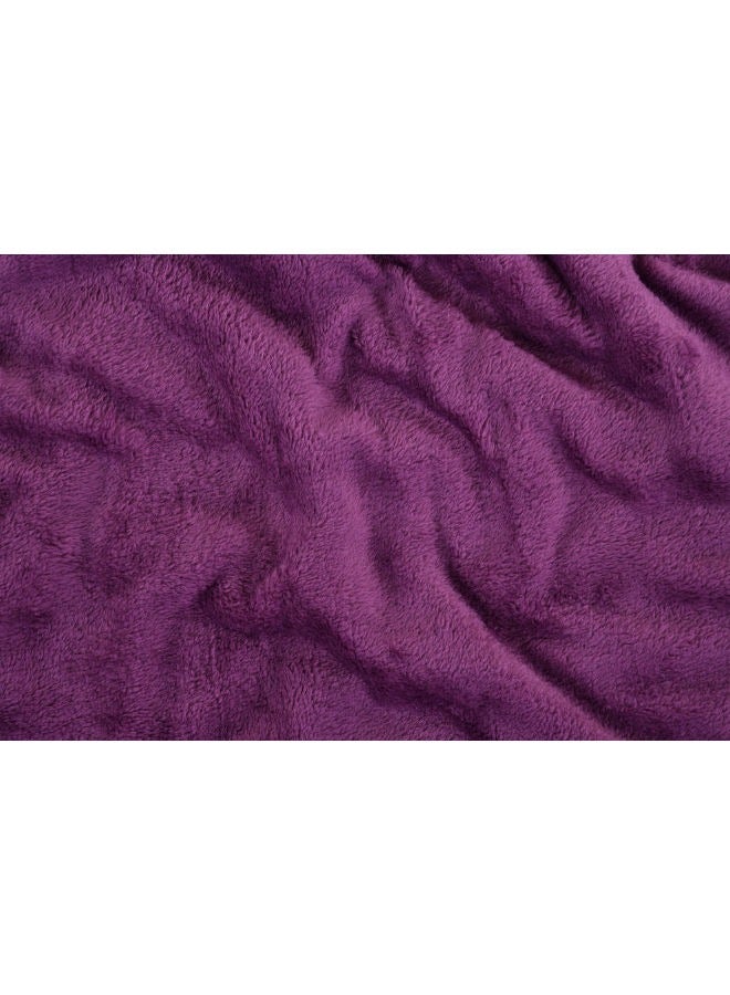 Mintra Lightweight Blanket Bed and Sofa 250 GSM Extra Soft Premium Microfiber Purple 152x203cm - Image 4
