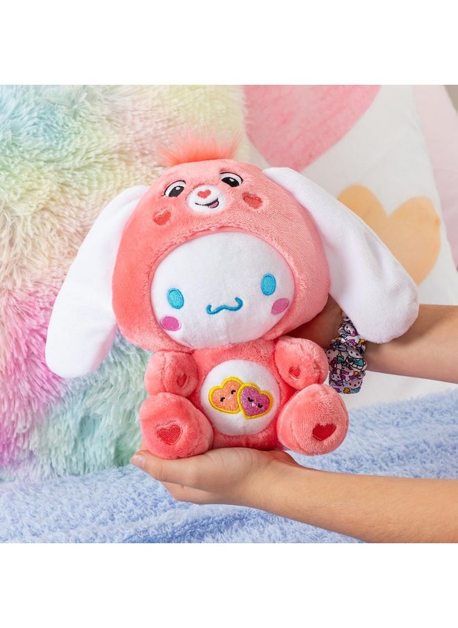 Care Bears - Cinnamoroll Dressed As Love-A-Lot Bear 8" Fun-Size Plush, Pink - Soft, Huggable Bestie! - Good For Girls And Boys, Employees, Collectors, Ages 4+ - Image 1