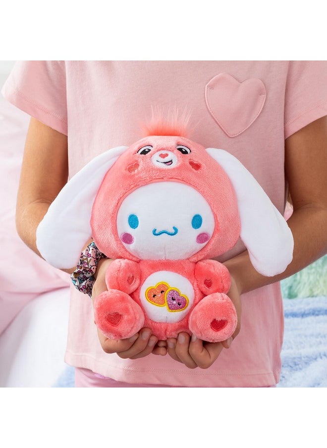 Care Bears - Cinnamoroll Dressed As Love-A-Lot Bear 8" Fun-Size Plush, Pink - Soft, Huggable Bestie! - Good For Girls And Boys, Employees, Collectors, Ages 4+ - Image 1