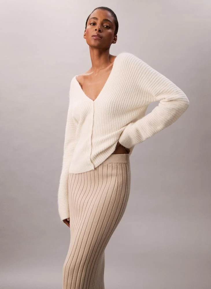 Calvin Klein Jeans Knitted Midi Skirt