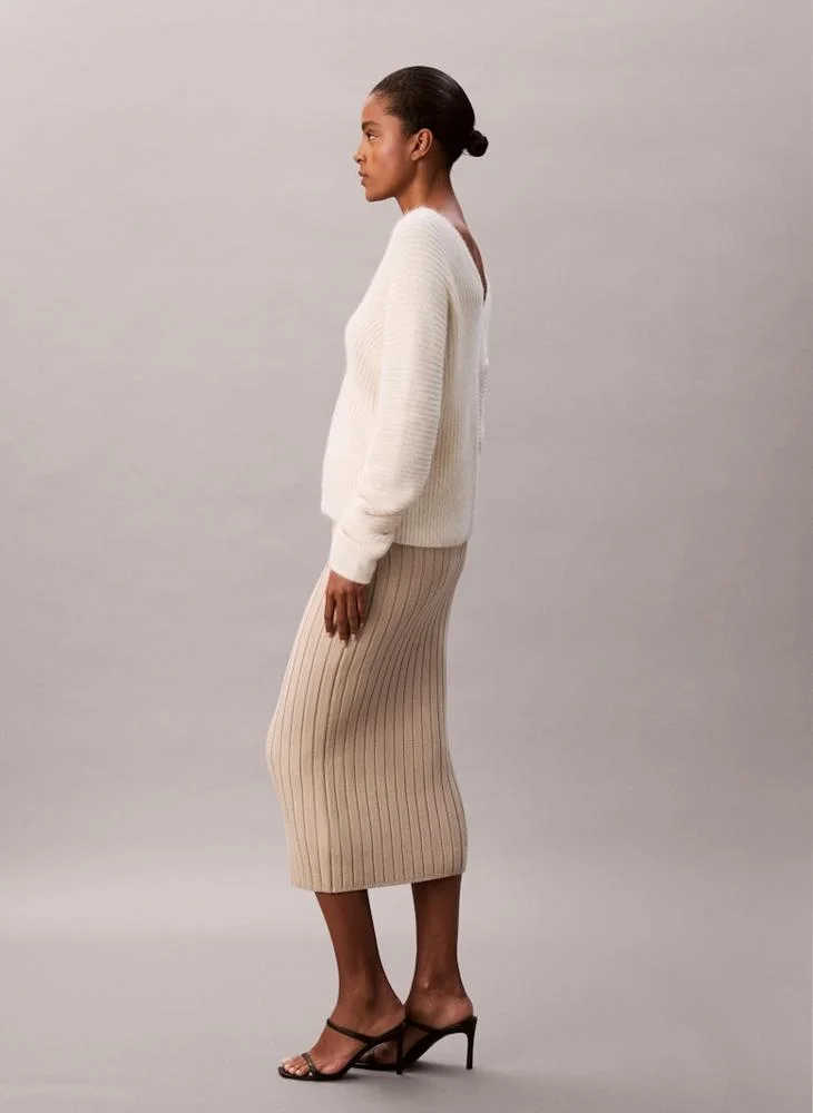 Calvin Klein Jeans Knitted Midi Skirt
