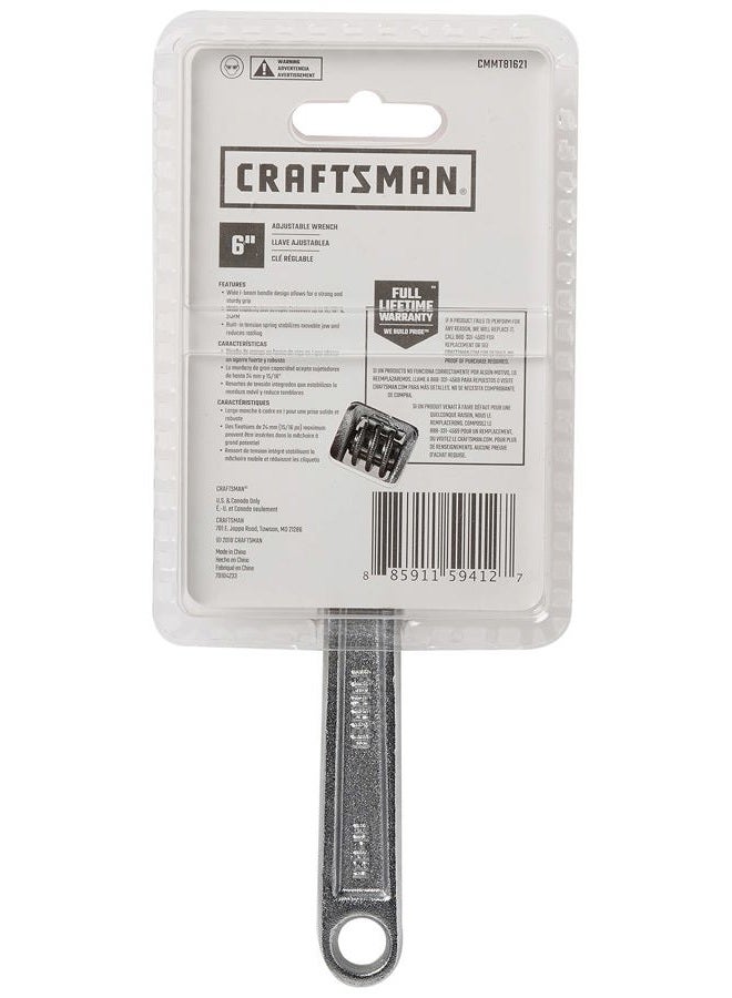 CRAFTSMAN Adjustable Wrench, 6-Inch (CMMT81621) - Image 3