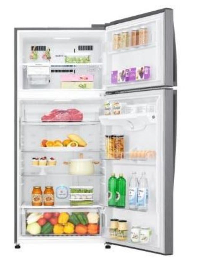 LG No Frost Top Mount Refrigerator, 506L, Silver -  GN-H722HFHL GN-H722HFHL silver - Image 2