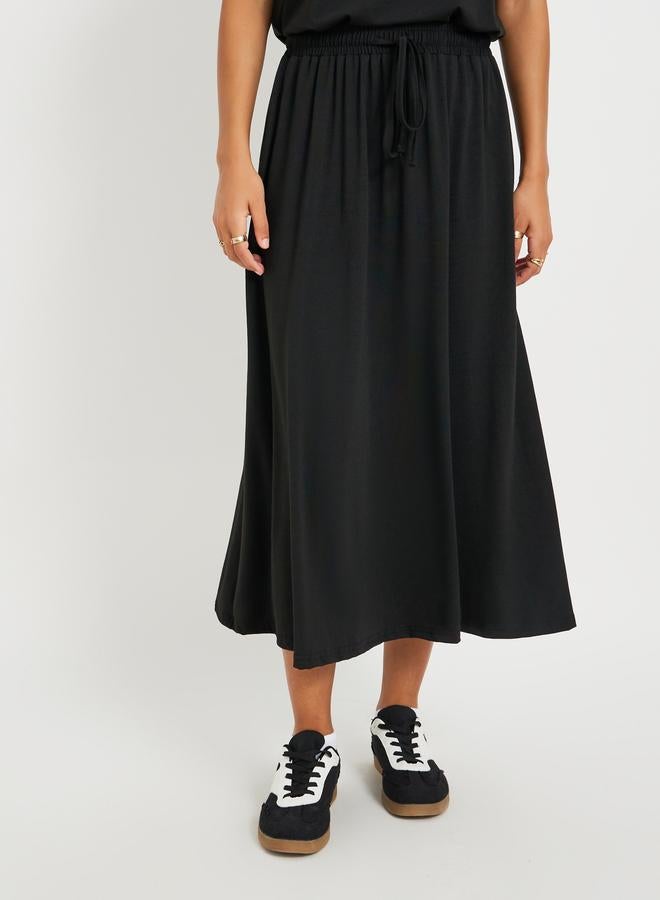 Take Two Take Two Solid Short Sleeve Tops and Midi Skirt Co-Ords  - Image 3