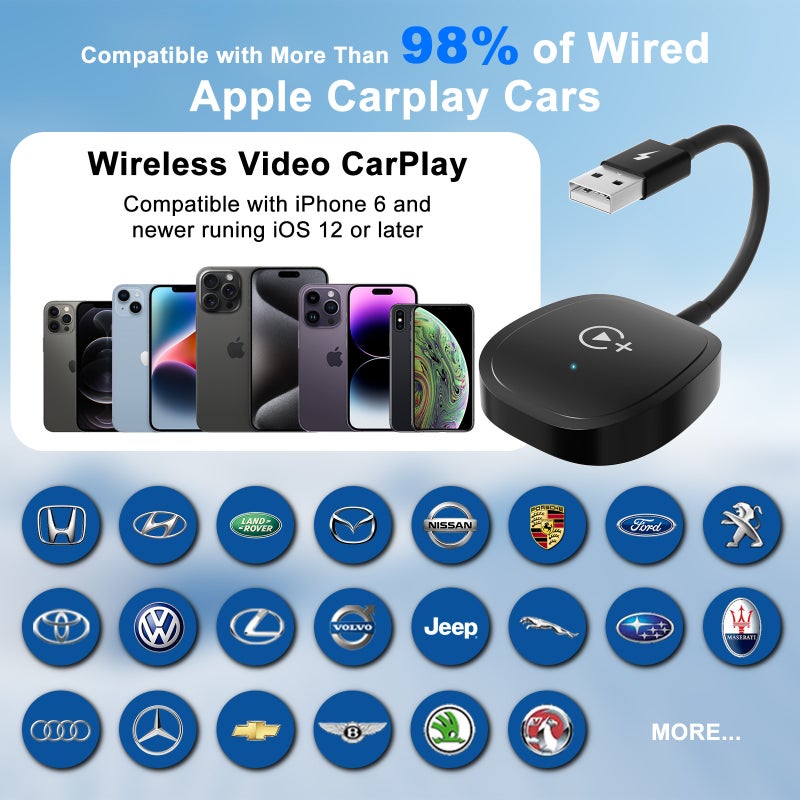 Application Of Apple Original Car Wired To Wireless Carplay Video Intelligent Aibox Box Car Adapter - Image 4
