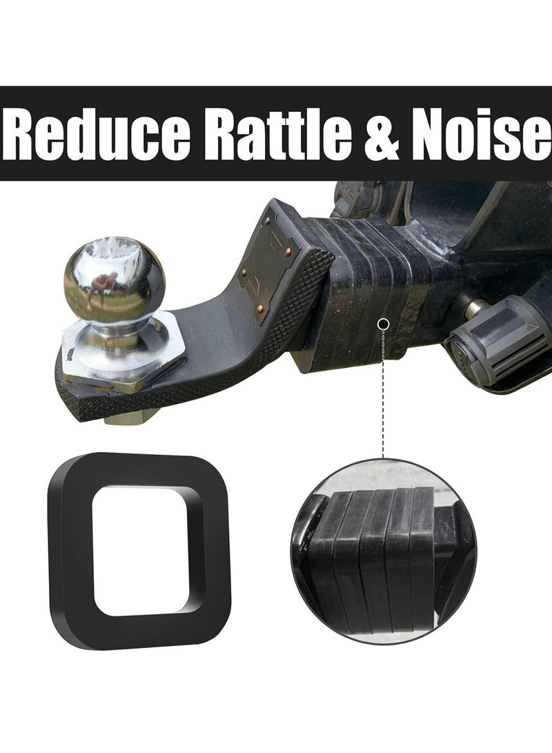Loquat 4 Pack 2 Inch Hitch Receiver Silencer Pad Reduces Rattle and Noise, Provide Cushion Between Receivers and Tow Hitches - Image 4