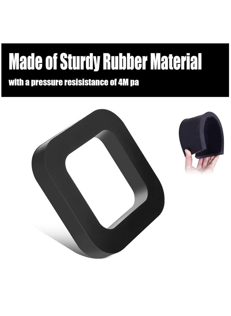 Loquat 4 Pack 2 Inch Hitch Receiver Silencer Pad Reduces Rattle and Noise, Provide Cushion Between Receivers and Tow Hitches - Image 3