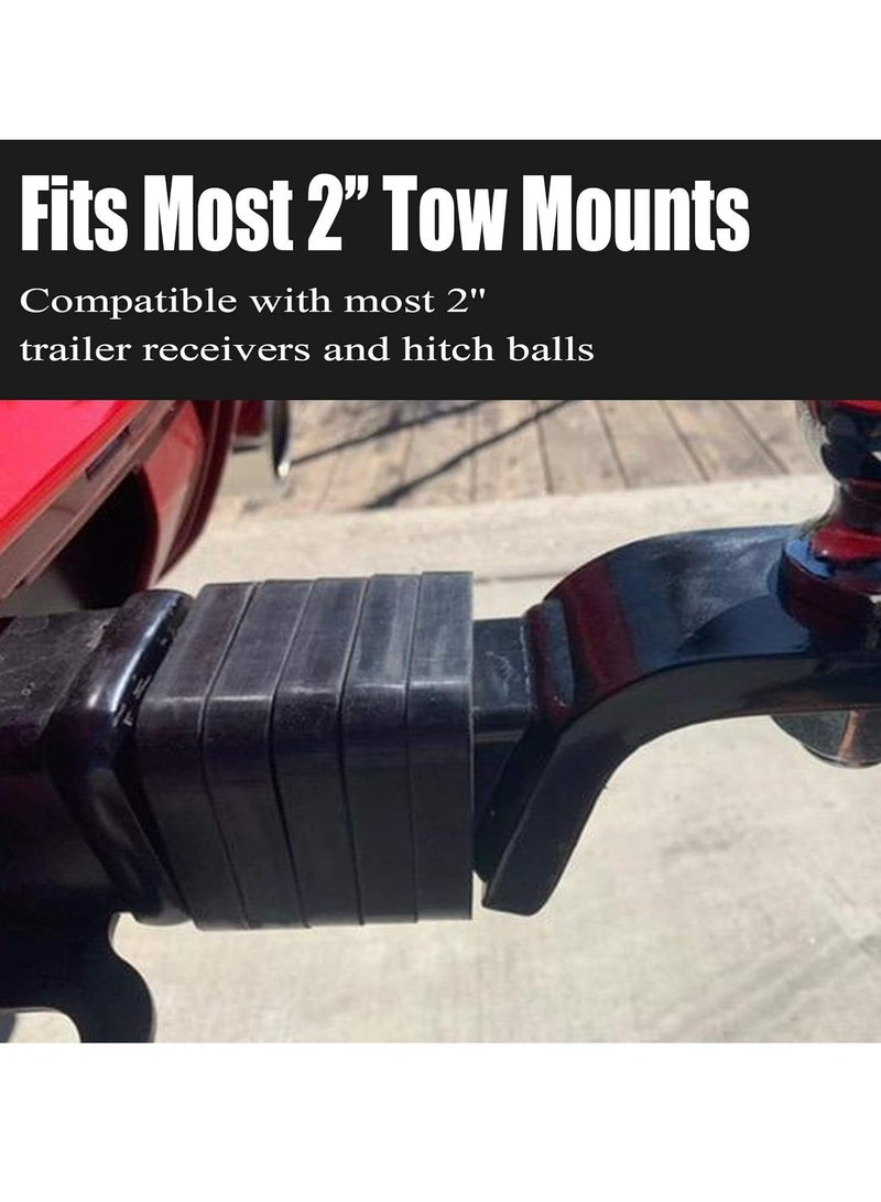 Loquat 4 Pack 2 Inch Hitch Receiver Silencer Pad Reduces Rattle and Noise, Provide Cushion Between Receivers and Tow Hitches - Image 5