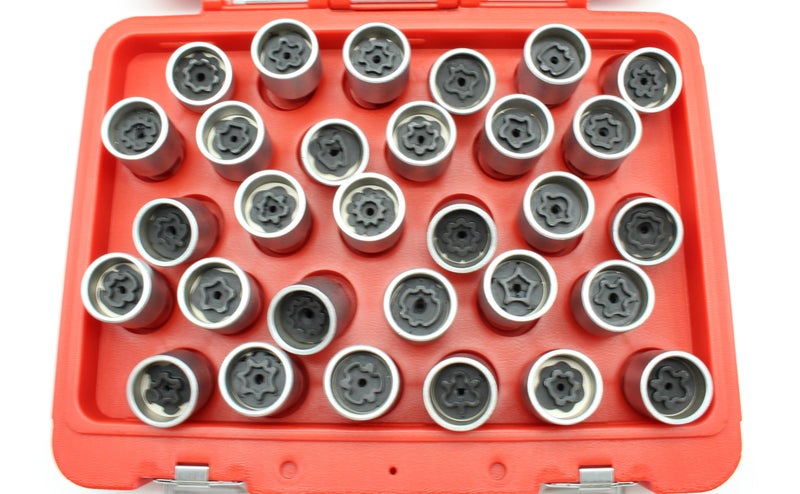 TEMO 30p Anti-Theft Wheel Lug Nut Removal Socket Key for Mercedes Benz - Image 2