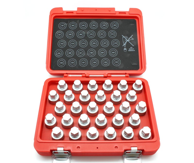 TEMO 30p Anti-Theft Wheel Lug Nut Removal Socket Key for Mercedes Benz - Image 1