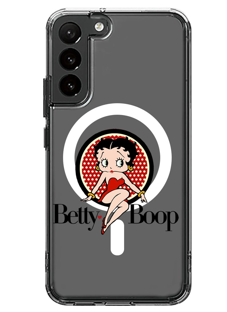 Theodor - Magnetic Case for Samsung Galaxy S23 Plus 6.6-inch Compatible with MagSafe Wireless Charging, Shockproof Phone Bumper Cover Betty Boop - Image 1