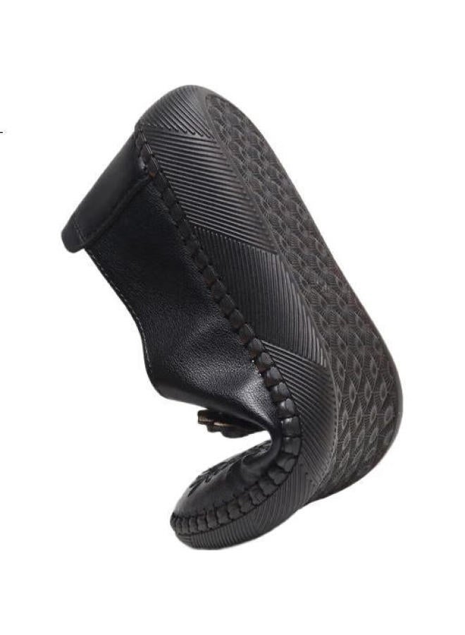 Anglerfish Old Beijing Cloth Shoes Women'S Spring And Autumn Middle-Aged And Elderly Single Shoes Soft Bottom Cow Tendon Bottom Mother Shoes 78806 Red 36 - Image 1