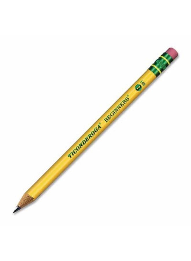 Ticonderoga ® Beginners' Elementary Pencils, With Eraser, #2 Lead, Yellow Barrel, Pack Of 12 - Image 4