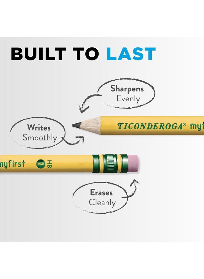 Ticonderoga ® Beginners' Elementary Pencils, With Eraser, #2 Lead, Yellow Barrel, Pack Of 12 - Image 5