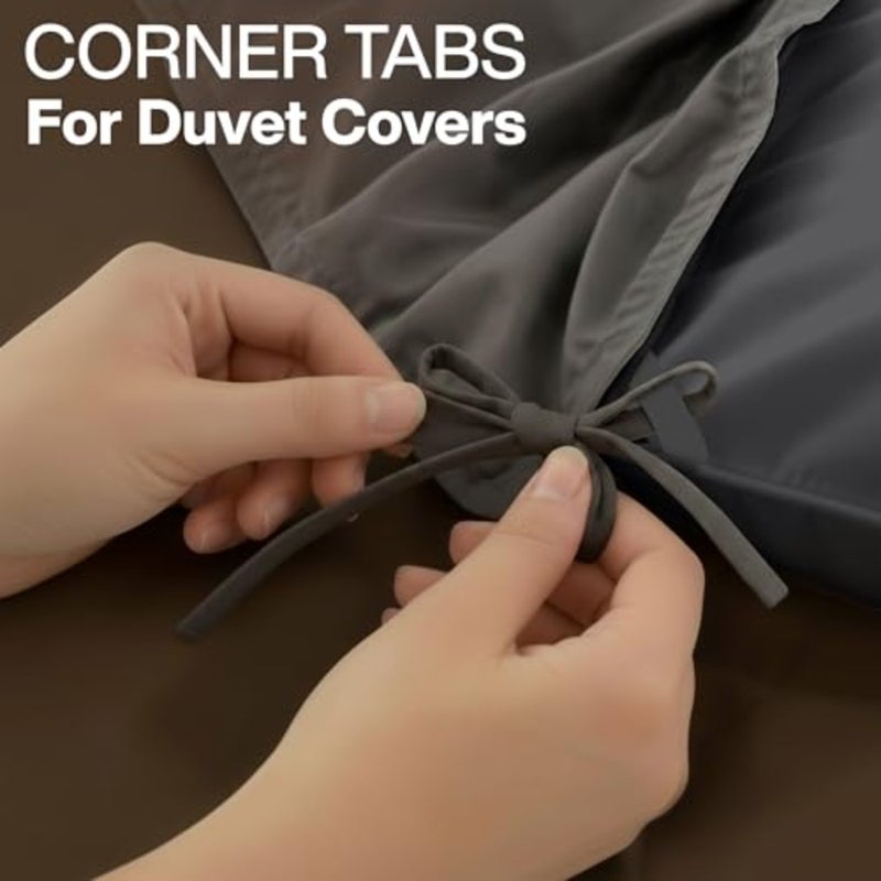 Comforter Duvet Insert - Quilted Comforter with Corner Tabs - Box Stitched Down Alternative Comforter - Image 5