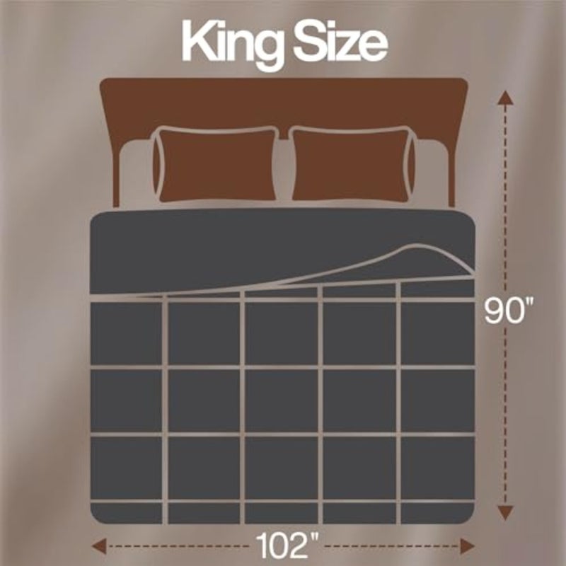 Comforter Duvet Insert - Quilted Comforter with Corner Tabs - Box Stitched Down Alternative Comforter - Image 2