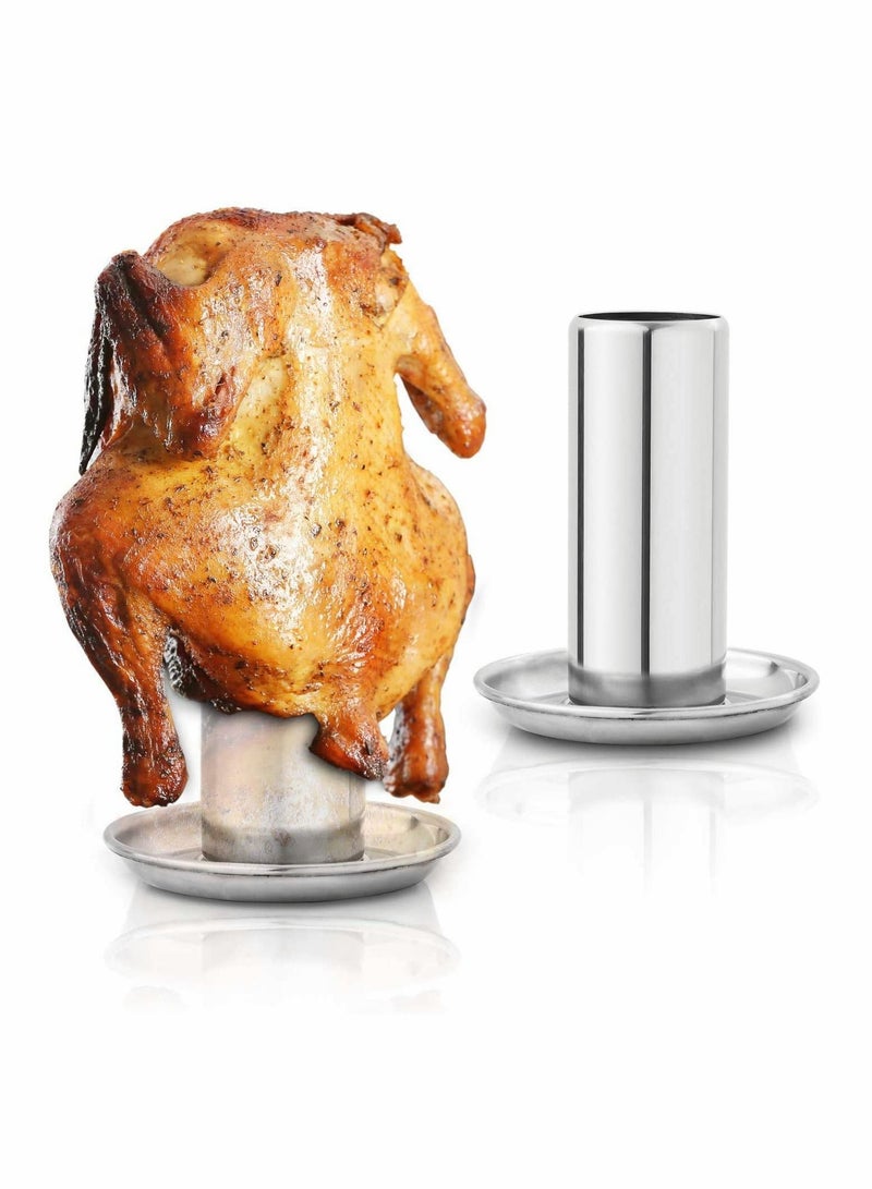 Can Chicken Holder for Grill Oven, Throne Whole Roaster With Canister  - Image 1