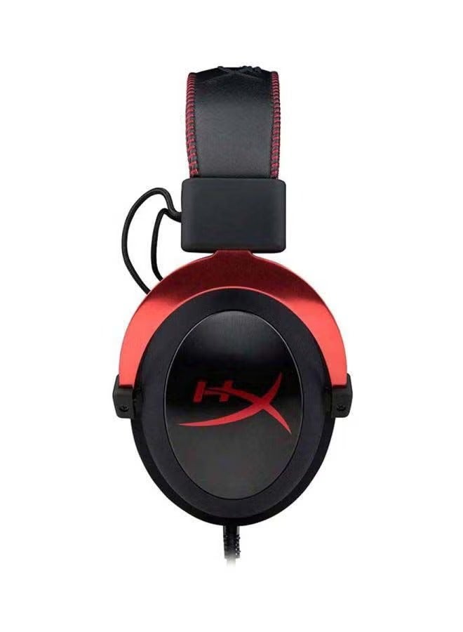 HYPERX Cloud II Brand New Wired Over Ear Gaming Headphones For PS4 PS5 XOne XSeries NSwitch PC Red - Image 2