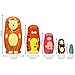 HYCLES Nesting Dolls Russian Matryoshka Wood Stacking Nested Set for Kids Handmade Toys for Children Kids Christmas Birthday Decoration Halloween Wishing Gift - Image 4