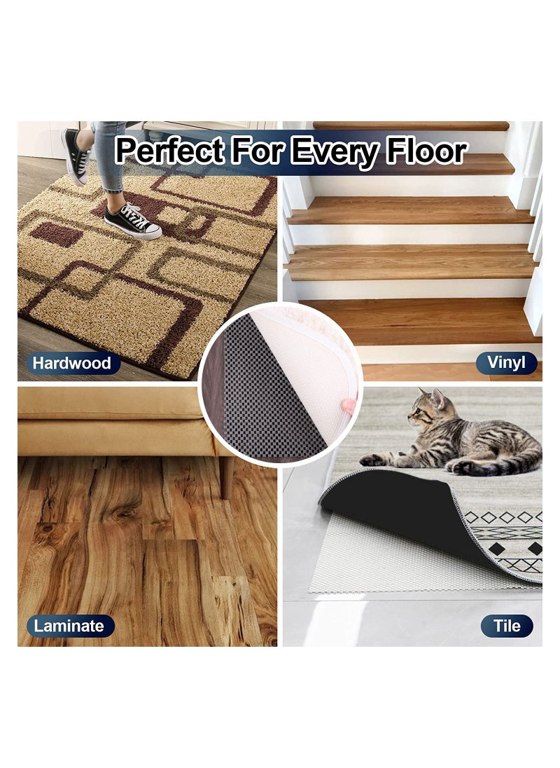 Excefore - Non-Slip Mat Area Rug Pad Anti Slip Gripper Roll Rubber Matting Waterproof Floor Mat PVC Shelf Drawer Liner for Home, Office, Cars, Caravans (Grey, 30 x 200 cm) - Image 1