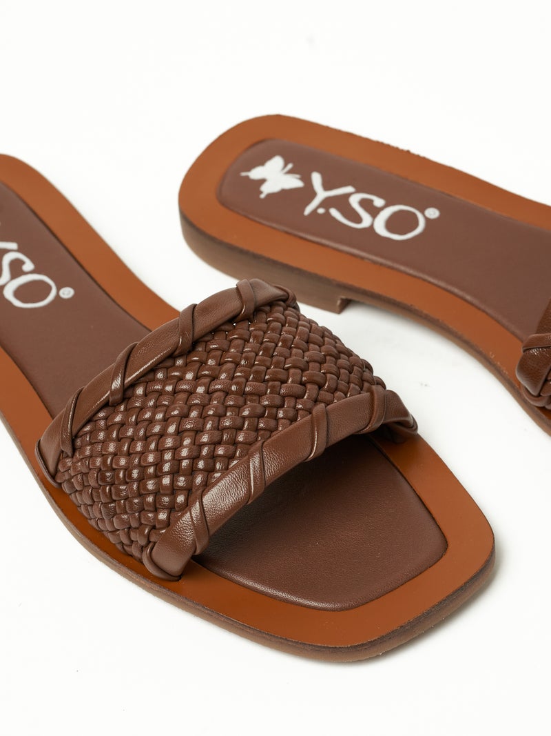 Y.so Women's Flat Slip-On Sandals – Comfortable & Stylish Everyday Footwear - Image 3