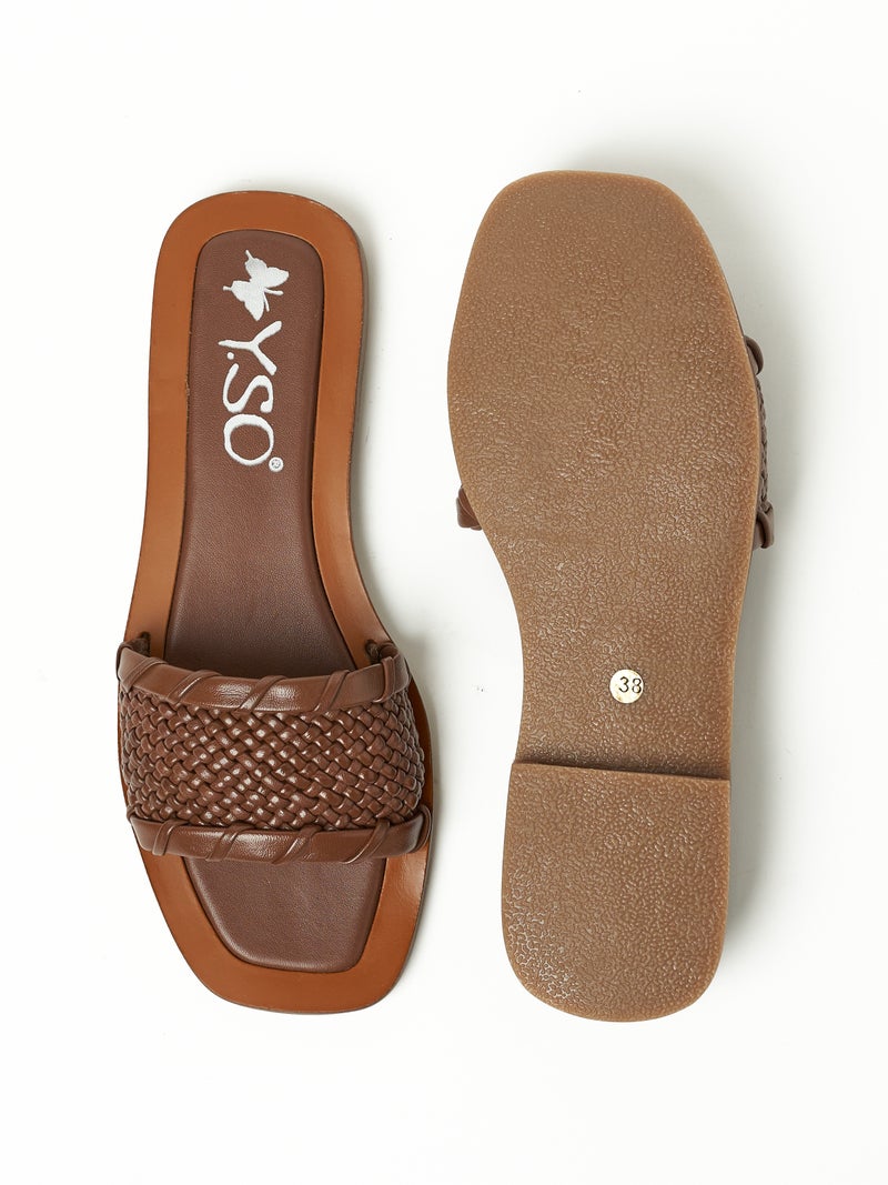 Y.so Women's Flat Slip-On Sandals – Comfortable & Stylish Everyday Footwear - Image 4