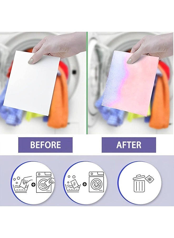 Geustos Laundry Color And Dirt Catcher Anti-Stain Sheets Collect, Absorb And Hold Color Dyes In Water. Prevent Clothes From Bleeding (200 Photos) - Image 4