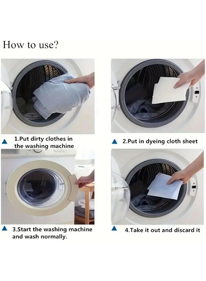 Geustos Laundry Color And Dirt Catcher Anti-Stain Sheets Collect, Absorb And Hold Color Dyes In Water. Prevent Clothes From Bleeding (200 Photos) - Image 3