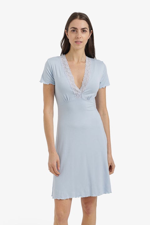 Lace V-Neck Nightgown