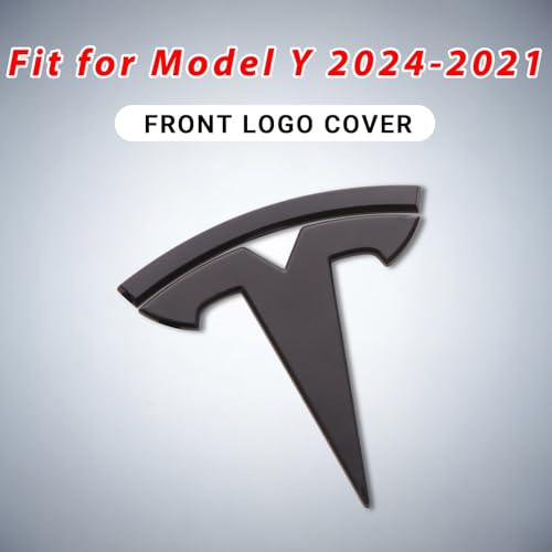 Nanaholy Emblem Cover Compatible with Model Y 2024 2023 2022 2021 2020 Accessories 3 PCS - Image 2