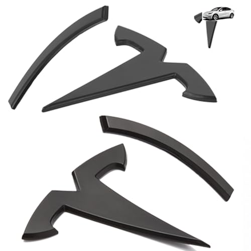 Nanaholy Emblem Cover Compatible with Model Y 2024 2023 2022 2021 2020 Accessories 3 PCS - Image 1