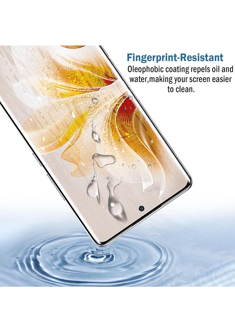 واقي شاشة لهاتف ViVo V40 / Vivo V40 Pro، حافظة شاشة من الزجاج المقسى، حماية عالية الدقة، مقاومة للخدش، بدون فقاعات، صلابة 9H، طبقة تغطية كاملة سوداء - Image 4