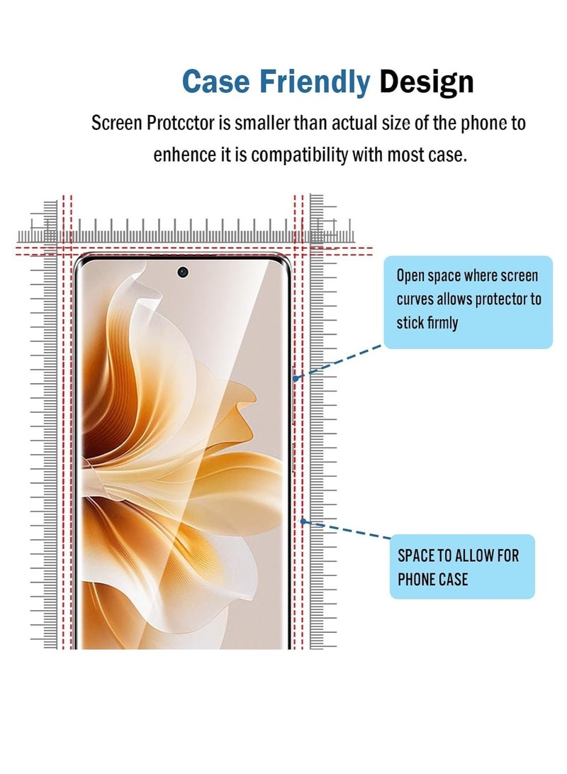 واقي شاشة لهاتف ViVo V40 / Vivo V40 Pro، حافظة شاشة من الزجاج المقسى، حماية عالية الدقة، مقاومة للخدش، بدون فقاعات، صلابة 9H، طبقة تغطية كاملة سوداء - Image 5