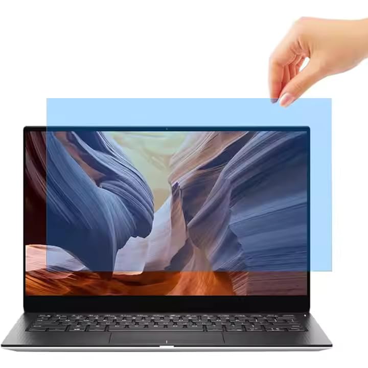 Saco Glideon Premium Laptop Screen Guard 15.6 Inch | Anti Blue Light + Anti Glare| Removal Screen Protector Compatible for HP, ASUS, Acer, Dell, Lenovo Laptops, 9H Hardness, Glue Free - Image 1