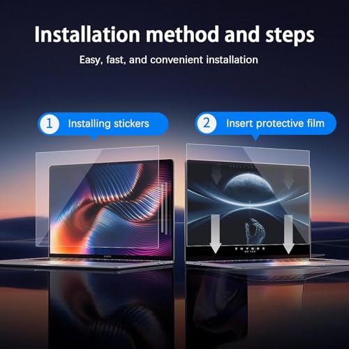 Saco Glideon Premium Laptop Screen Guard 15.6 Inch | Anti Blue Light + Anti Glare| Removal Screen Protector Compatible for HP, ASUS, Acer, Dell, Lenovo Laptops, 9H Hardness, Glue Free - Image 3