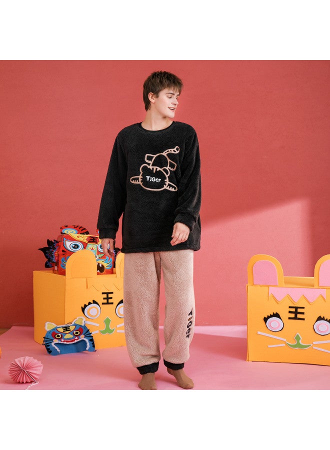 Fenton men's Long Sleeve Round Neck Homewear, Loungewear & Sleepwear For Fall/winter - Image 4