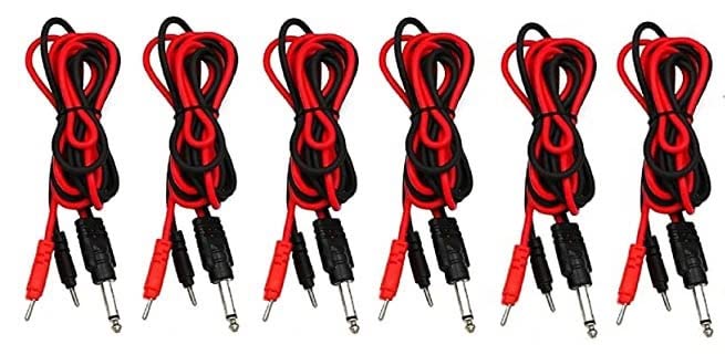 NARAYANI TRADERS Professional TENS Machine Lead Wires (Pack of 6) – 1.5 Meter High Conductivity Copper Wires – Universal 2mm Pin Connector for TENS, EMS, IFT & Muscle Stimulators – Heavy Duty Replacement Cables - Image 3
