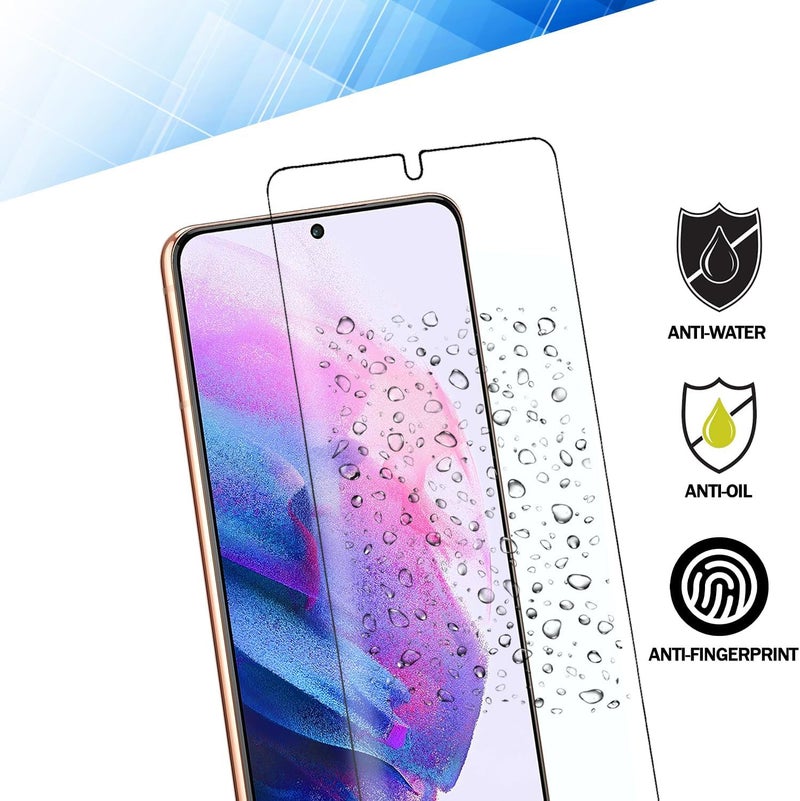 ريكنك واقي شاشة [عبوة من 3 قطع] لهاتف Samsung Galaxy S23 5G، واقي شاشة من الزجاج المقسى، بسمك 0.33 مم متوافق مع بصمة الإصبع [مضاد للخدش] [مضاد للكسر] [خالٍ من الفقاعات] - Image 5