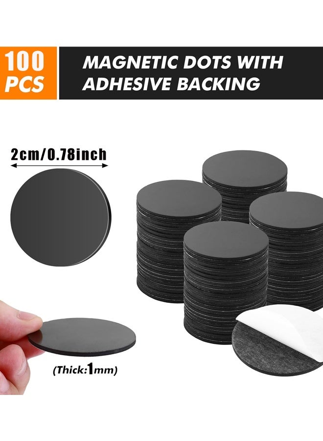100 Pcs Fridge Magnets, Adhesive Magnet Dots, Refrigerator, Crafts, Easy Peel and Stick - Image 2