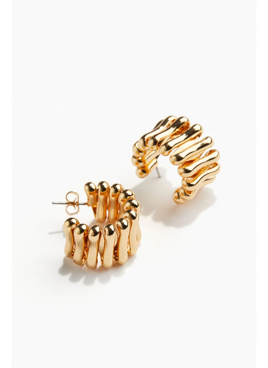 H&M Gold-Plated Hoop Earrings