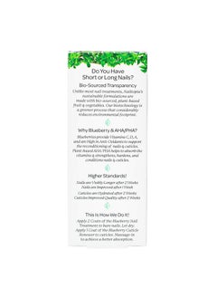 Nailtopia Nail Treatment Supports Short & Long Nails Plantbased Non Toxic Biosourced Strengthening & Conditioning Superfood Treatment Blueberry Extract (Clear) 0.41 Oz  - Image 3